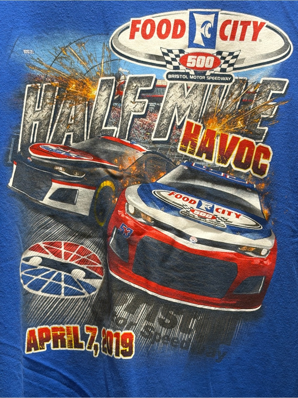 NASCAR Men's Blue Tshirt